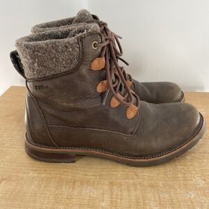 L.L. Bean East Point Brown Leather Waterproof Ankle Boots Women's Size 9 Medium